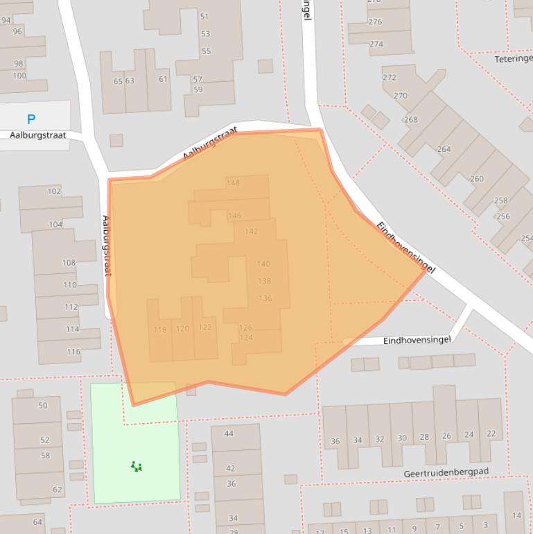 Kaart van postcodegebied 6844DK.