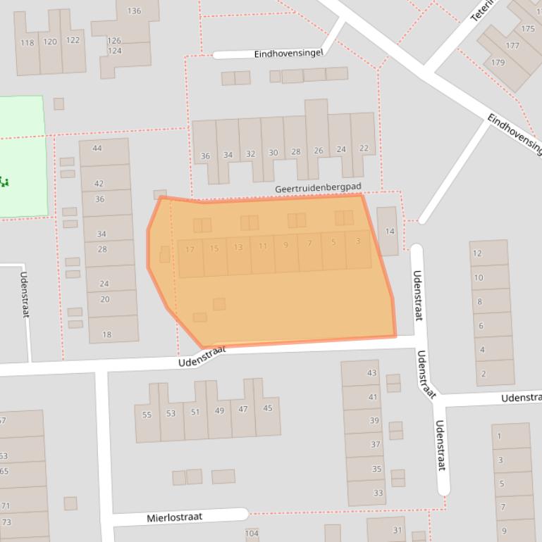 Kaart van postcodegebied 6844DL.