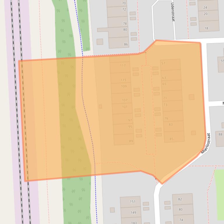 Kaart van postcodegebied 6844DT.