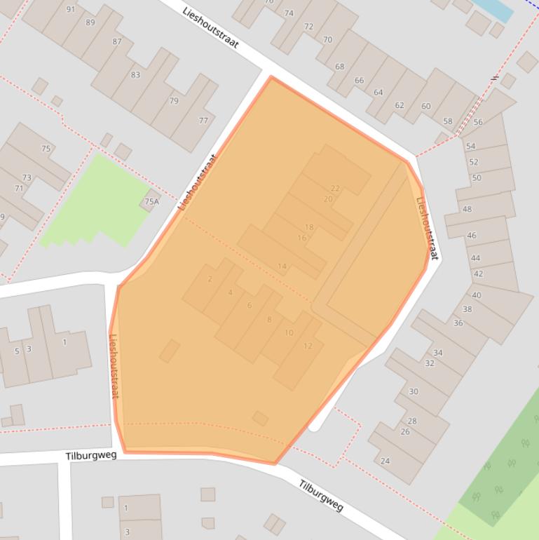 Kaart van postcodegebied 6844EA.