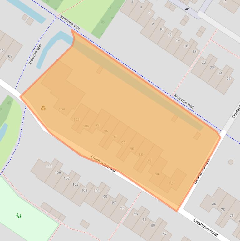 Kaart van postcodegebied 6844EC.