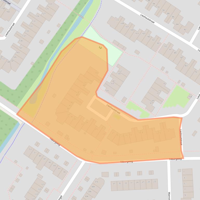Kaart van postcodegebied 6844EE.