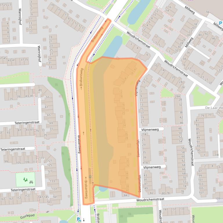 Kaart van postcodegebied 6844GD.