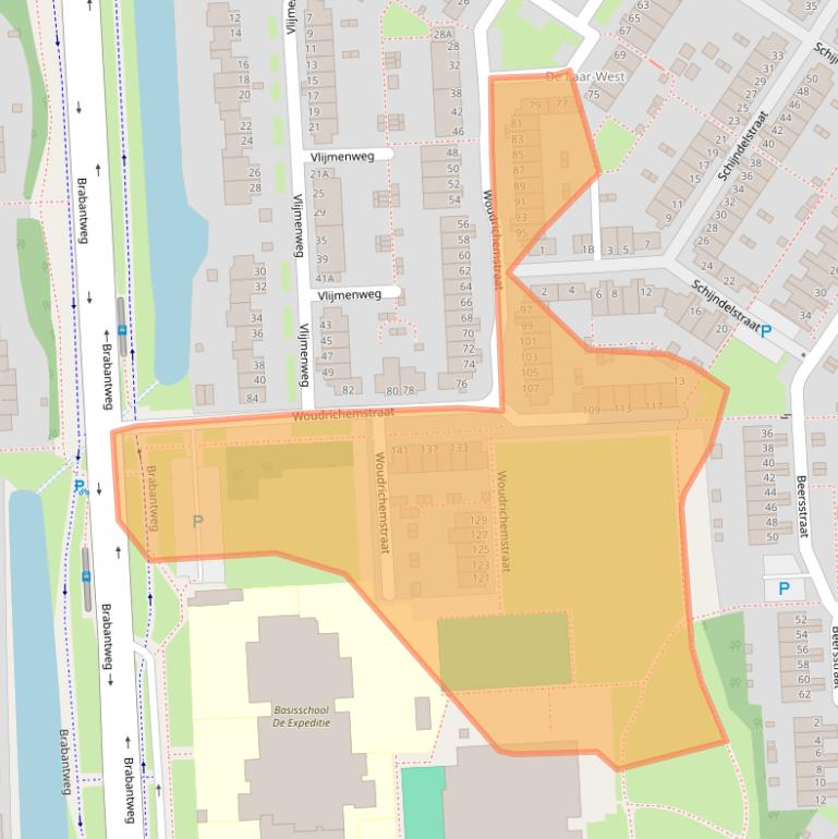 Kaart van postcodegebied 6844GH.