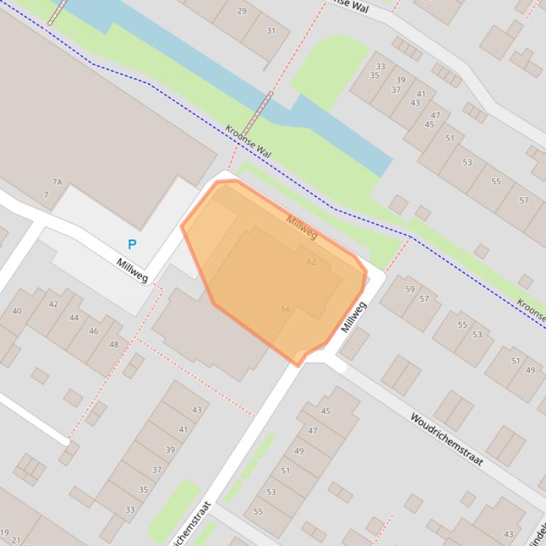 Kaart van postcodegebied 6844GP.