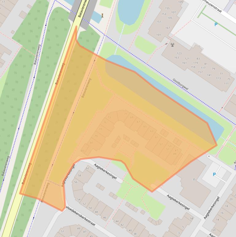 Kaart van postcodegebied 6845AK.