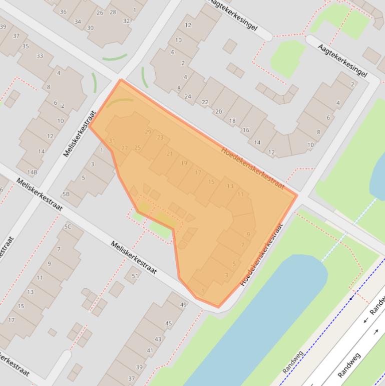 Kaart van postcodegebied 6845AM.