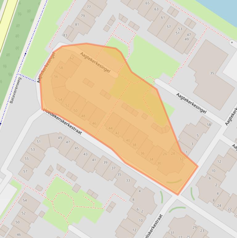 Kaart van postcodegebied 6845AR.