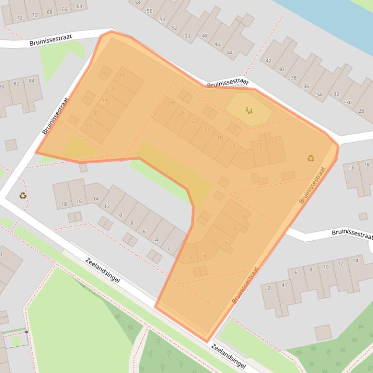 Kaart van postcodegebied 6845BA.