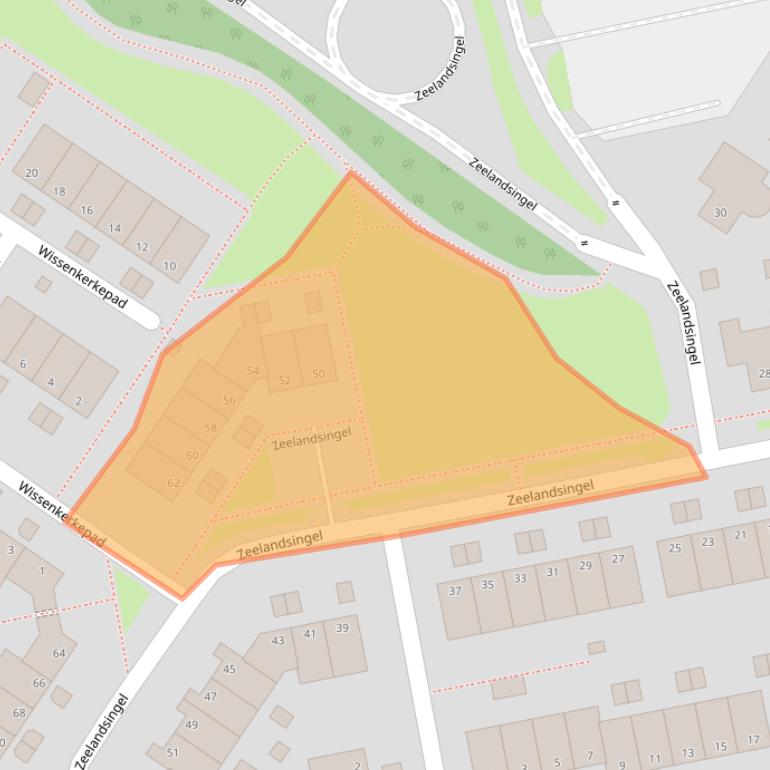 Kaart van postcodegebied 6845BJ.