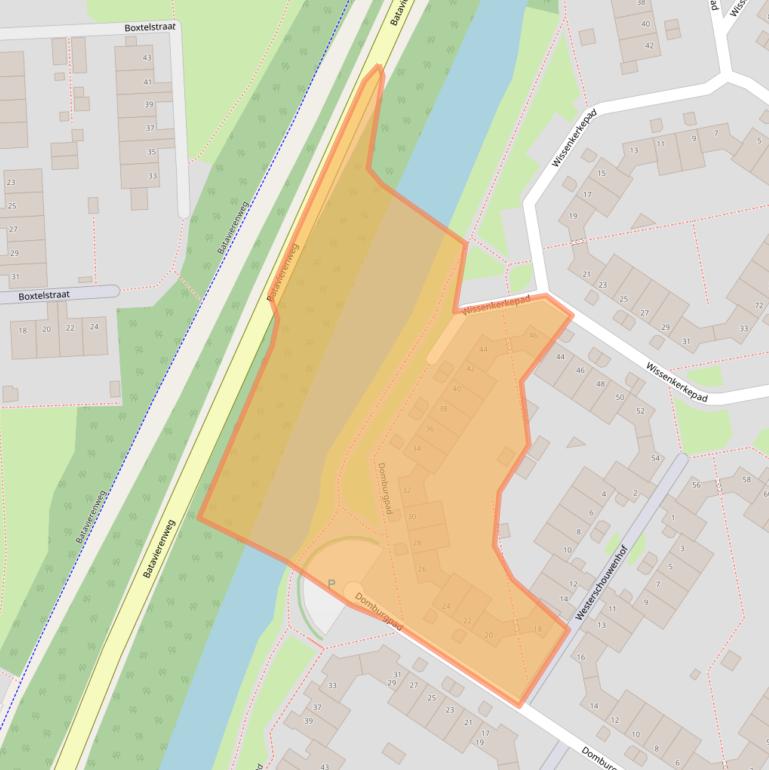 Kaart van postcodegebied 6845CE.