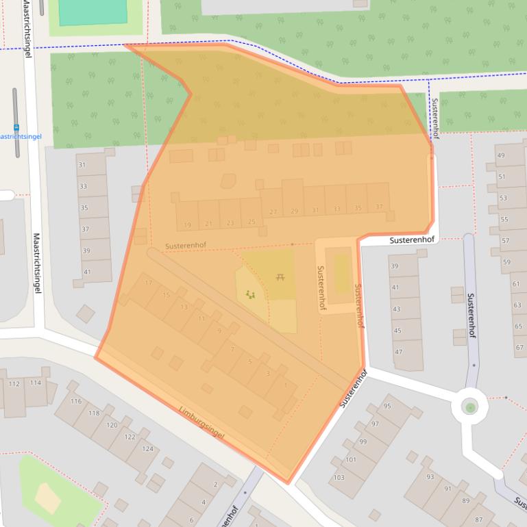 Kaart van postcodegebied 6845DC.