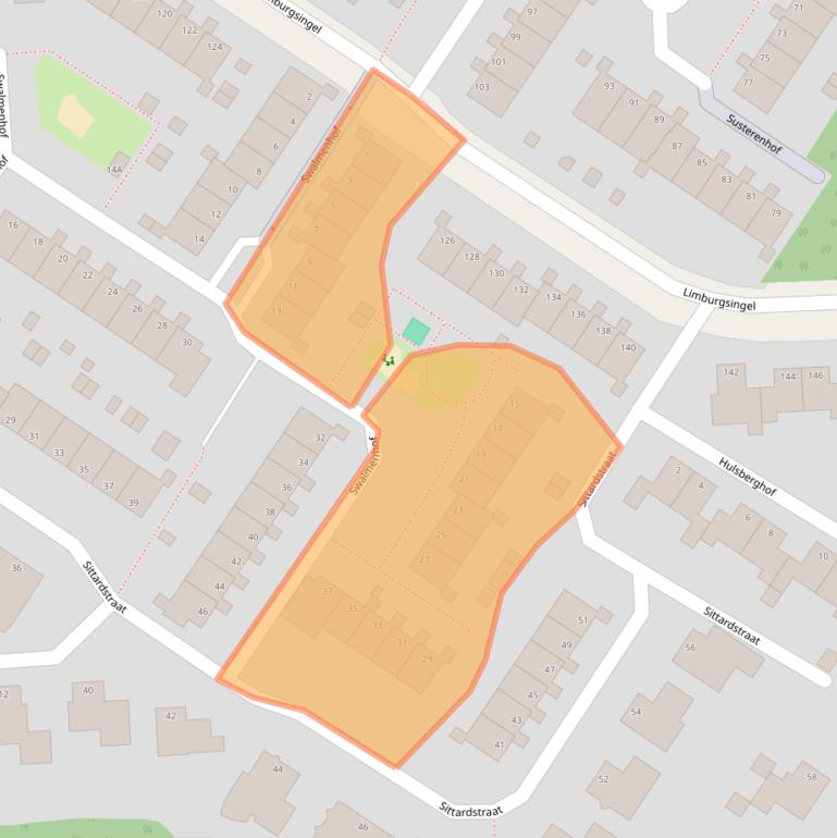 Kaart van postcodegebied 6845DG.