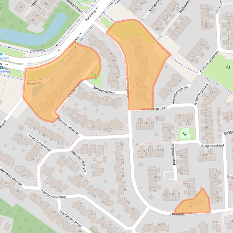 Kaart van postcodegebied 6845DV.