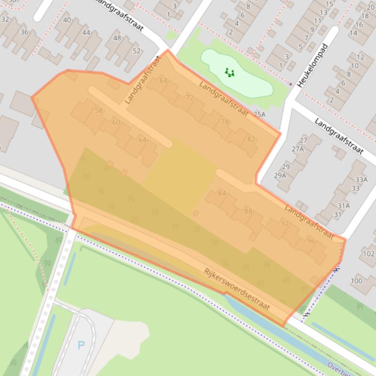 Kaart van postcodegebied 6845ED.