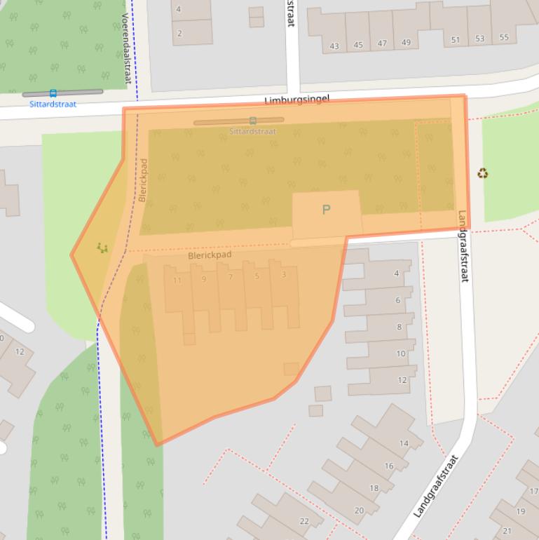 Kaart van postcodegebied 6845EH.