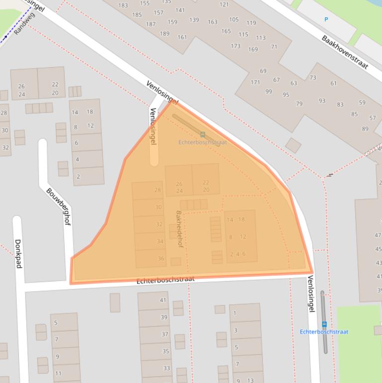 Kaart van postcodegebied 6845GB.