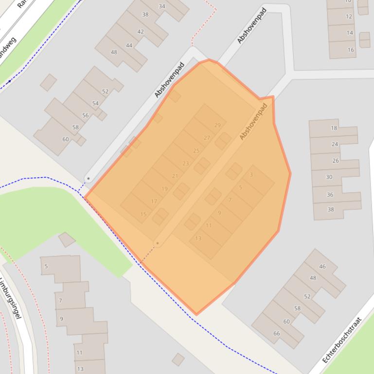 Kaart van postcodegebied 6845GE.