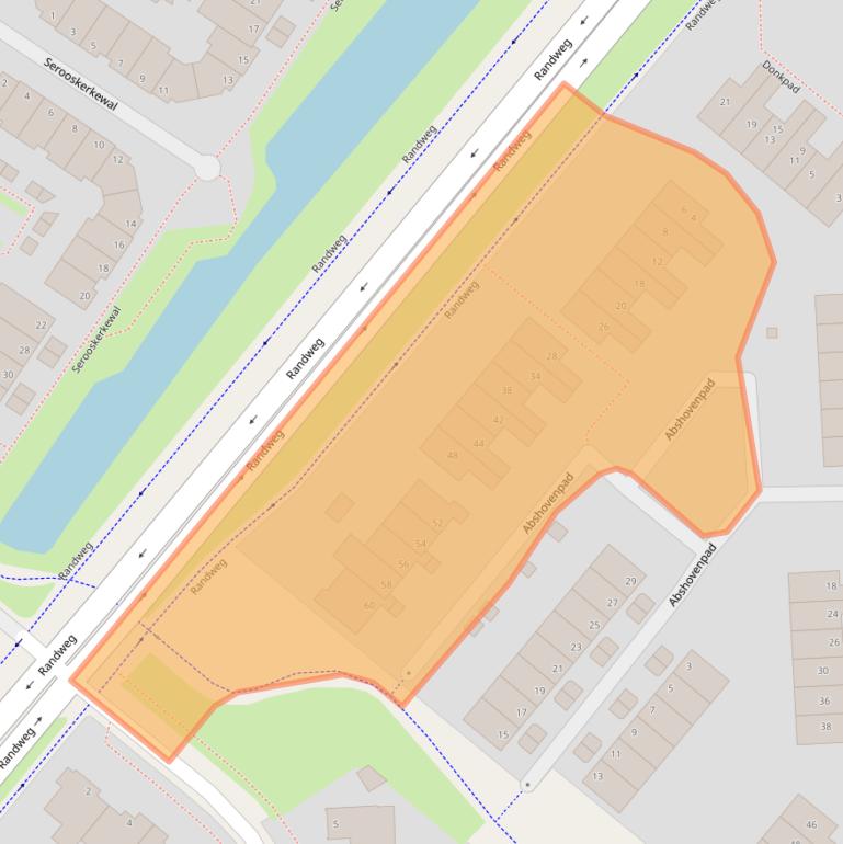 Kaart van postcodegebied 6845GG.