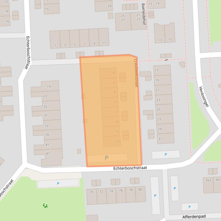 Kaart van postcodegebied 6845GM.