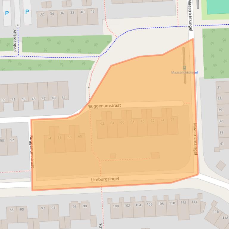 Kaart van postcodegebied 6845GT.