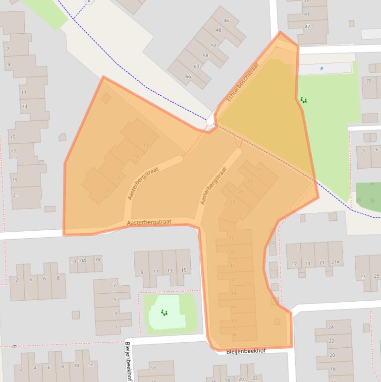 Kaart van postcodegebied 6845GX.