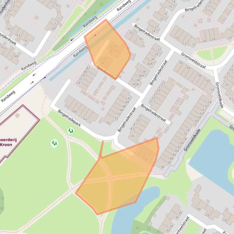 Kaart van postcodegebied 6845HD.