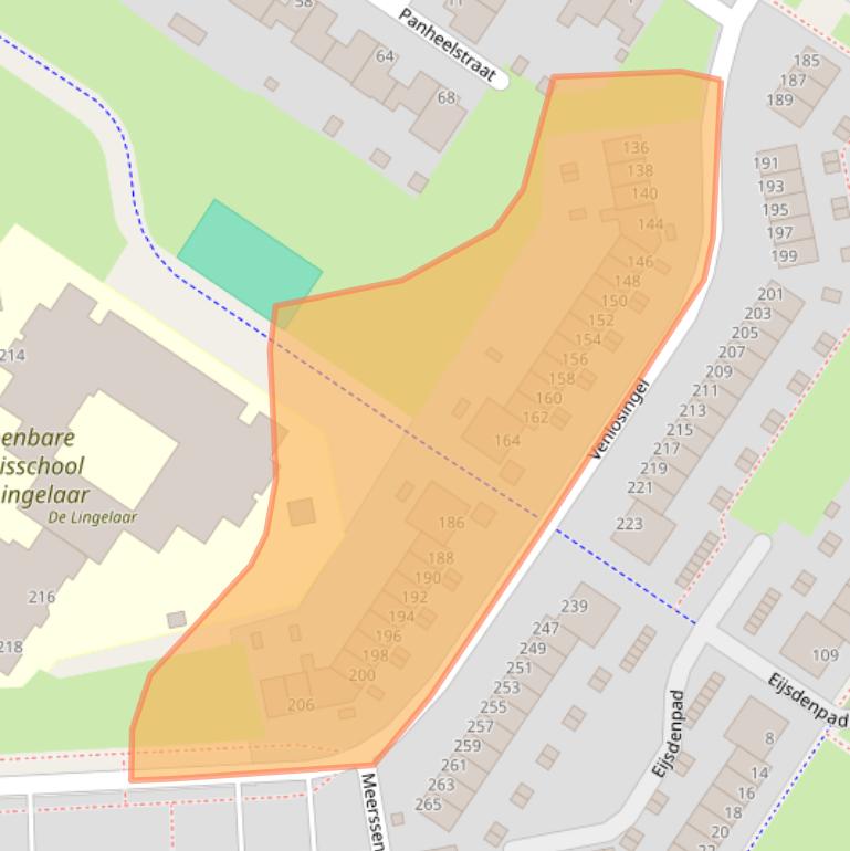 Kaart van postcodegebied 6845JD.