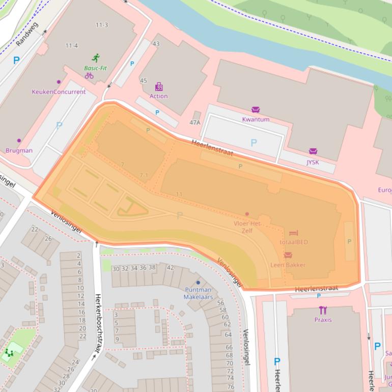 Kaart van postcodegebied 6845JL.