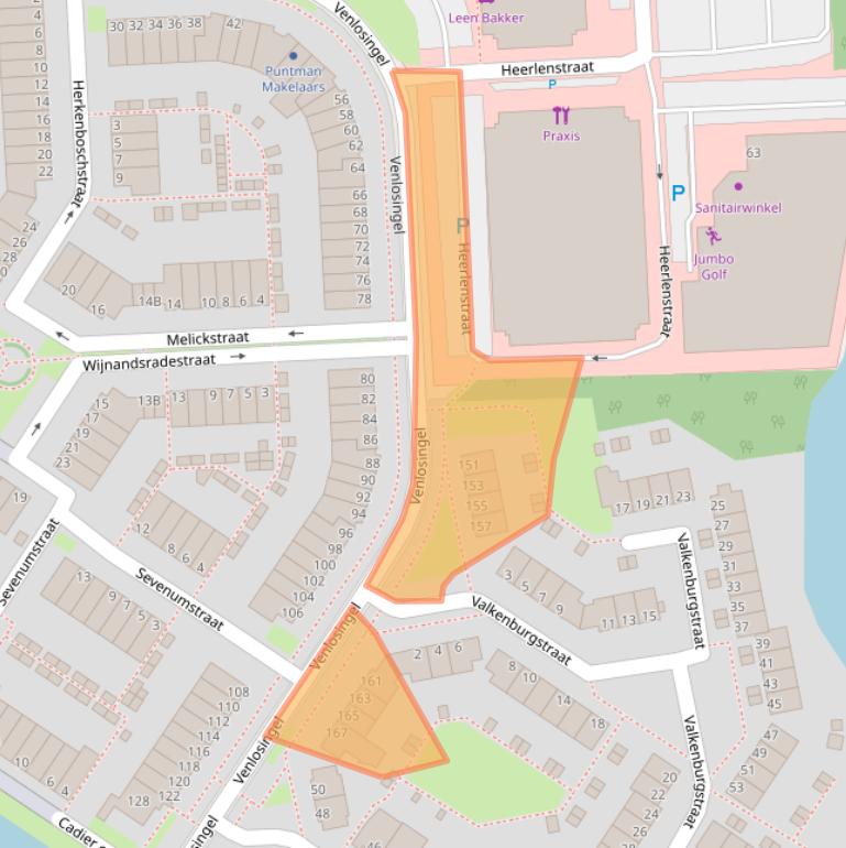 Kaart van postcodegebied 6845JP.