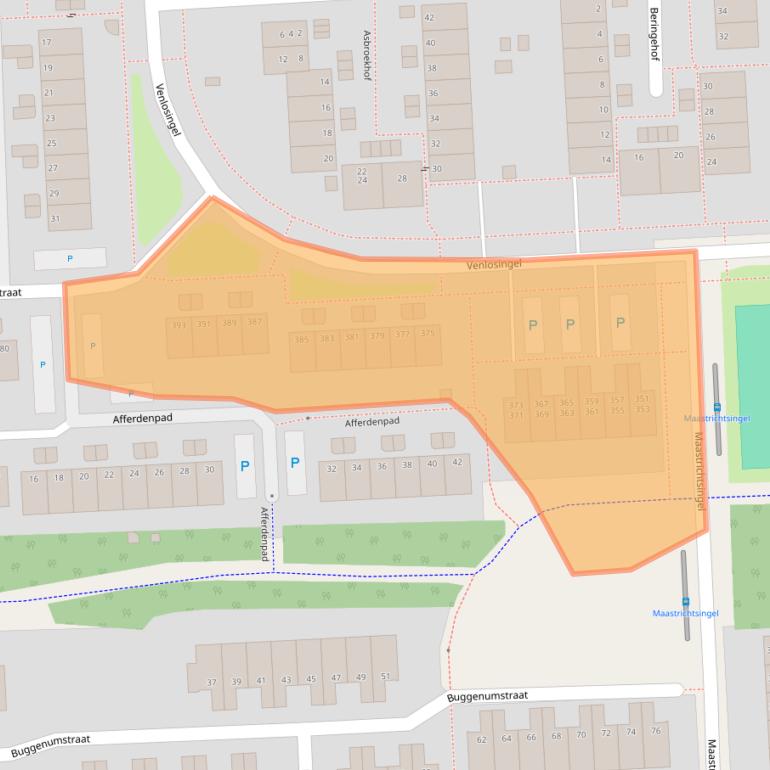 Kaart van postcodegebied 6845JX.