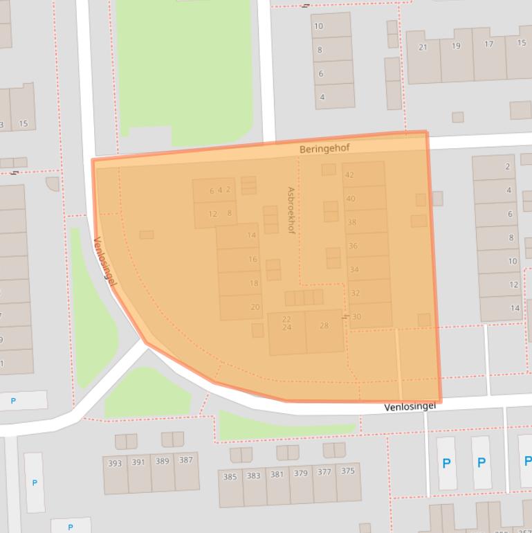 Kaart van postcodegebied 6845KA.