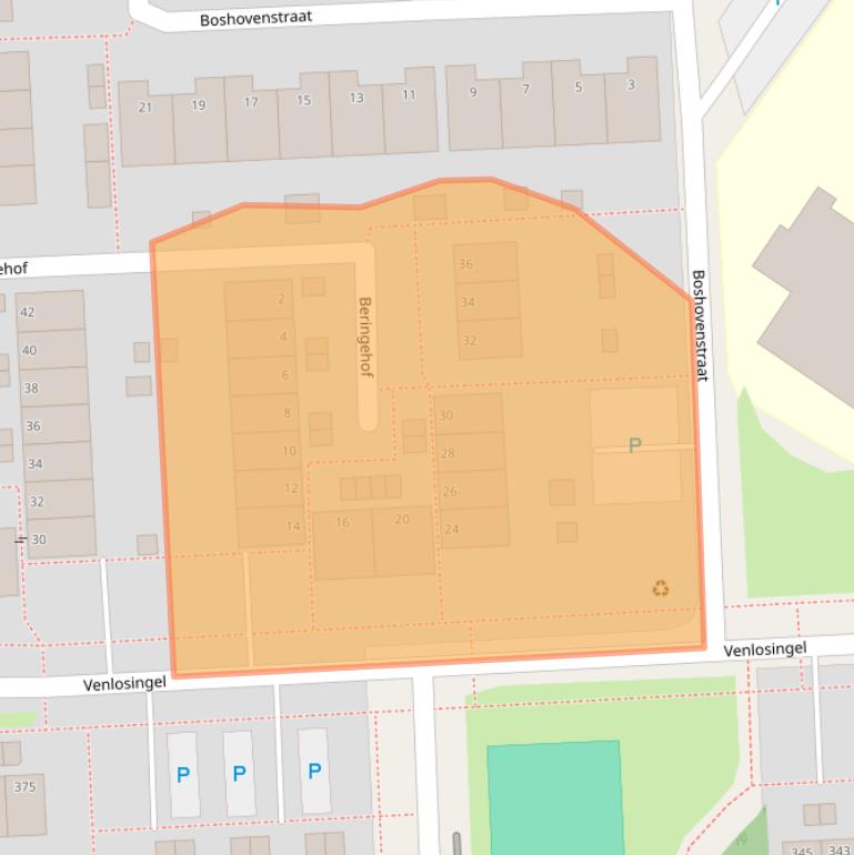 Kaart van postcodegebied 6845KB.