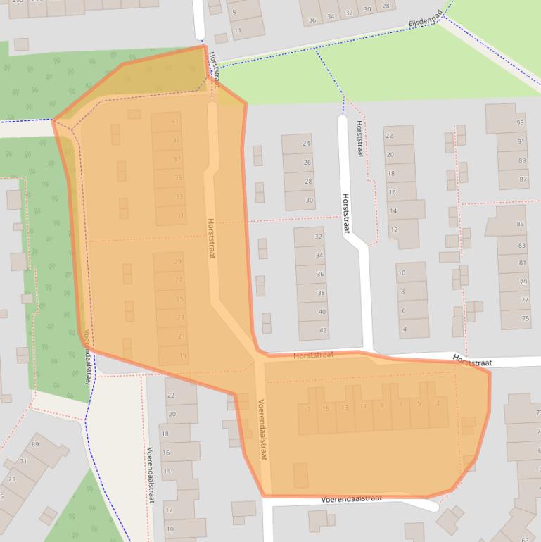 Kaart van postcodegebied 6845LA.