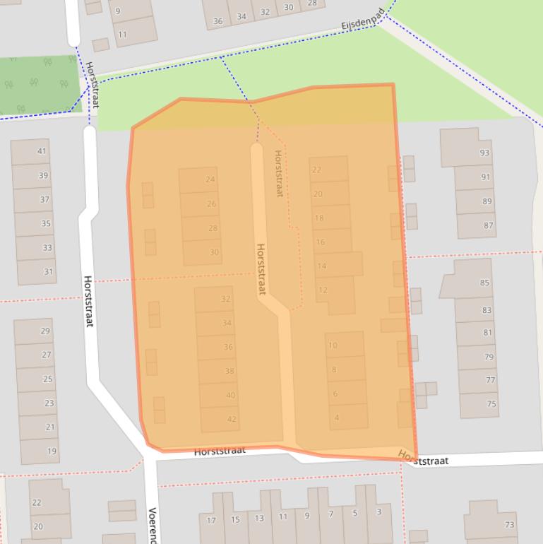 Kaart van postcodegebied 6845LB.