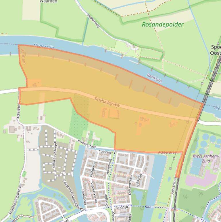 Kaart van postcodegebied 6846AA.