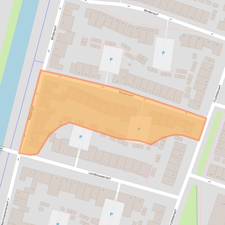 Kaart van postcodegebied 6846AJ.