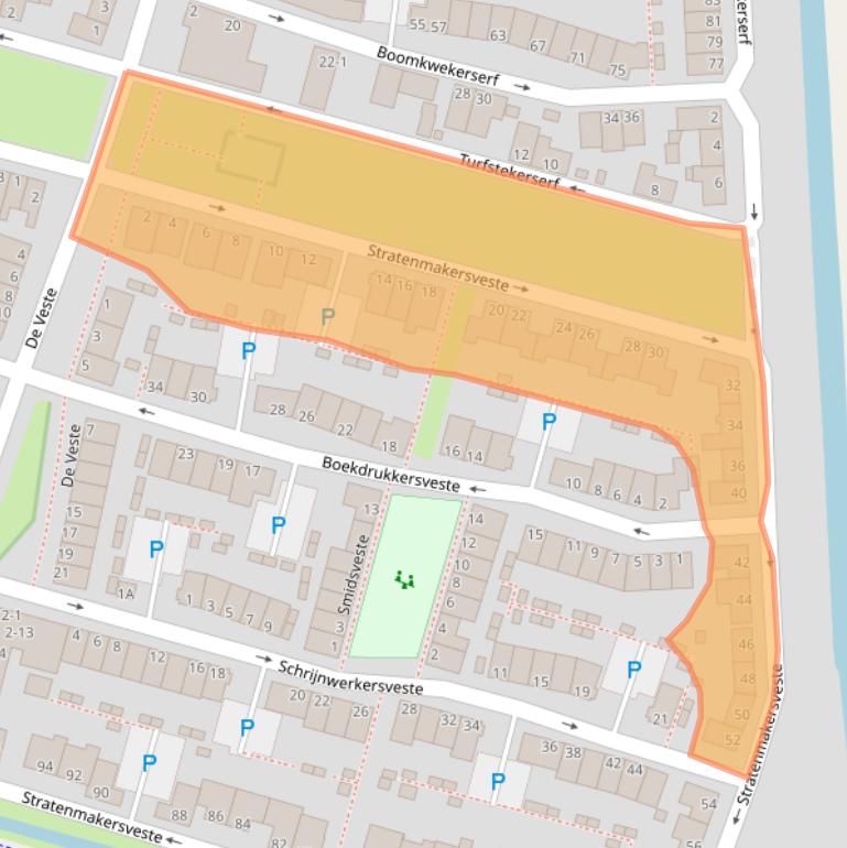 Kaart van postcodegebied 6846BJ.