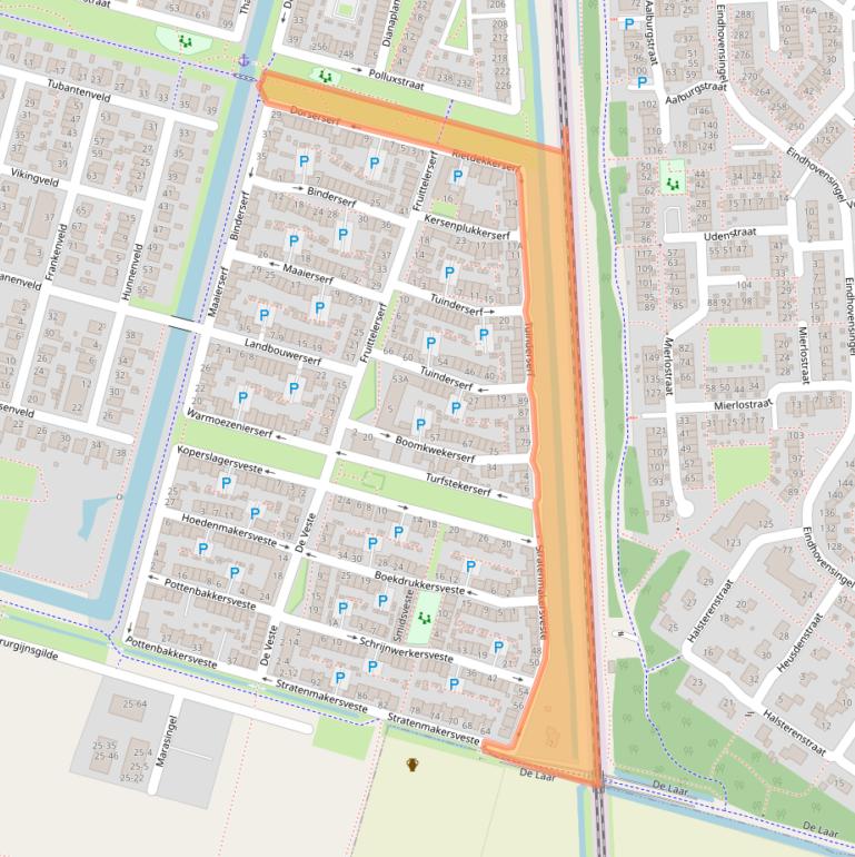 Kaart van postcodegebied 6846BZ.