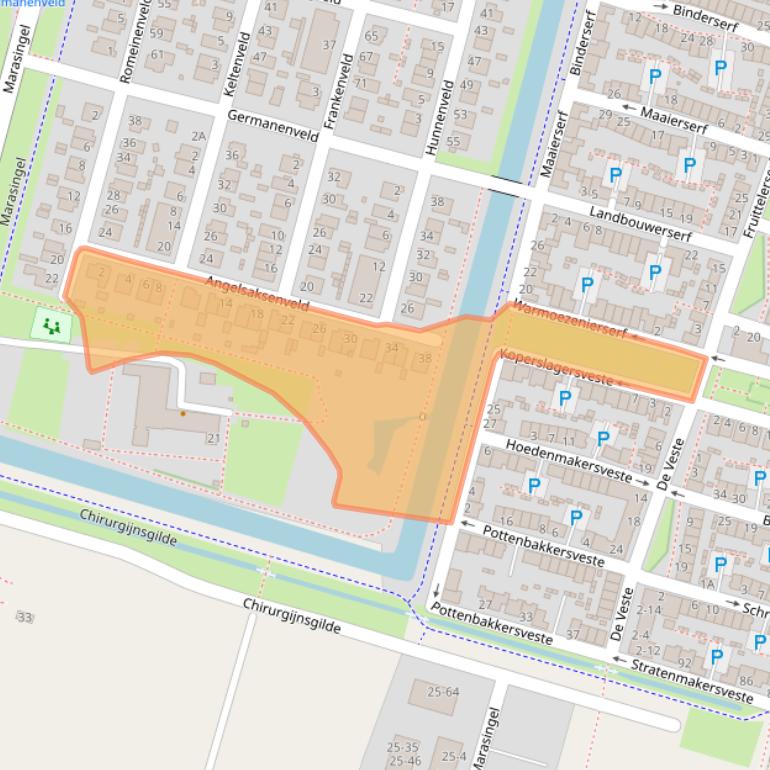 Kaart van postcodegebied 6846CA.