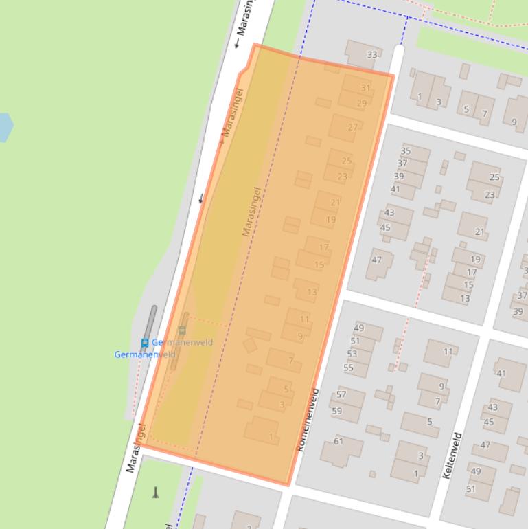 Kaart van postcodegebied 6846CB.