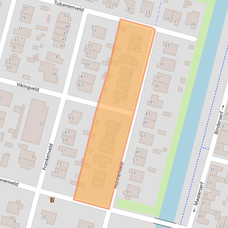 Kaart van postcodegebied 6846CM.