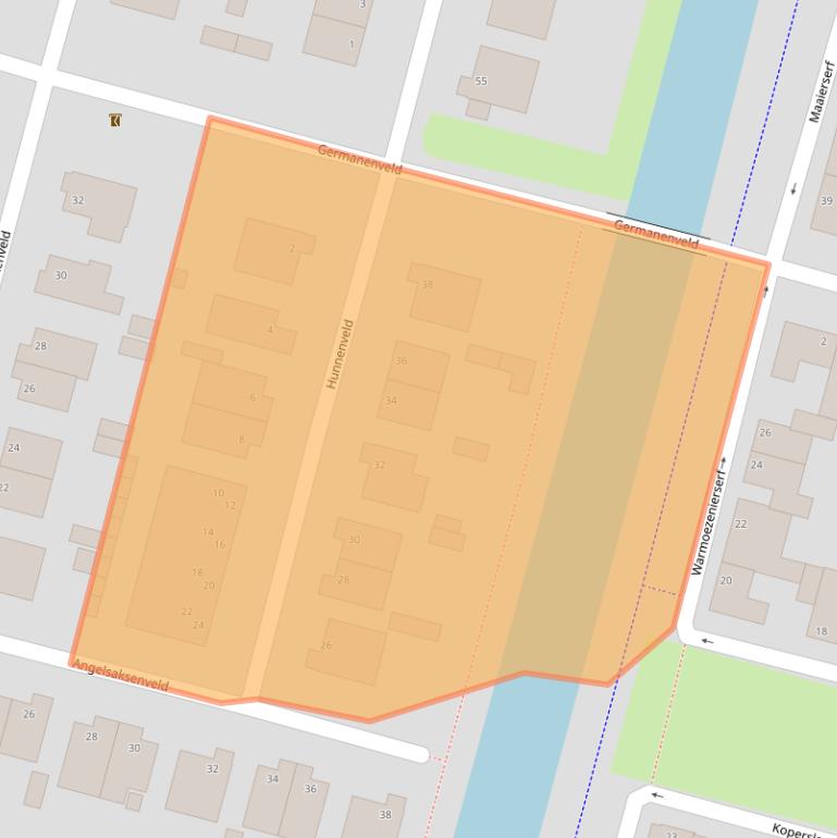 Kaart van postcodegebied 6846CP.