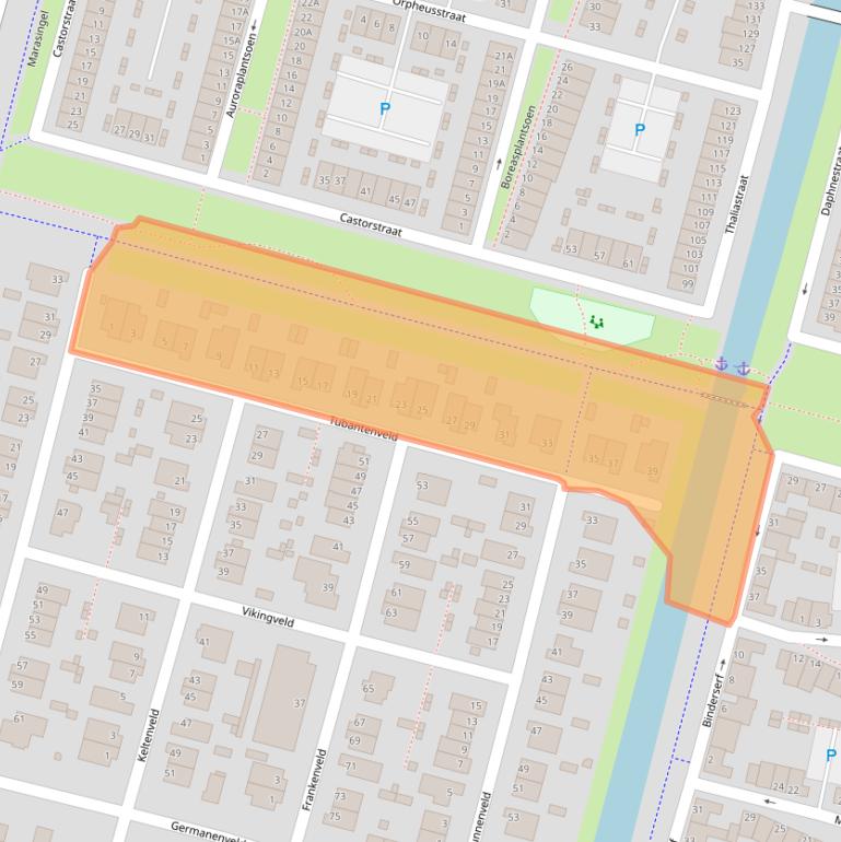 Kaart van postcodegebied 6846CR.
