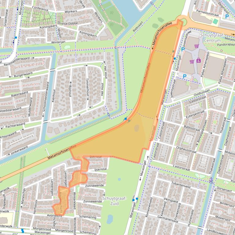 Kaart van postcodegebied 6846DG.