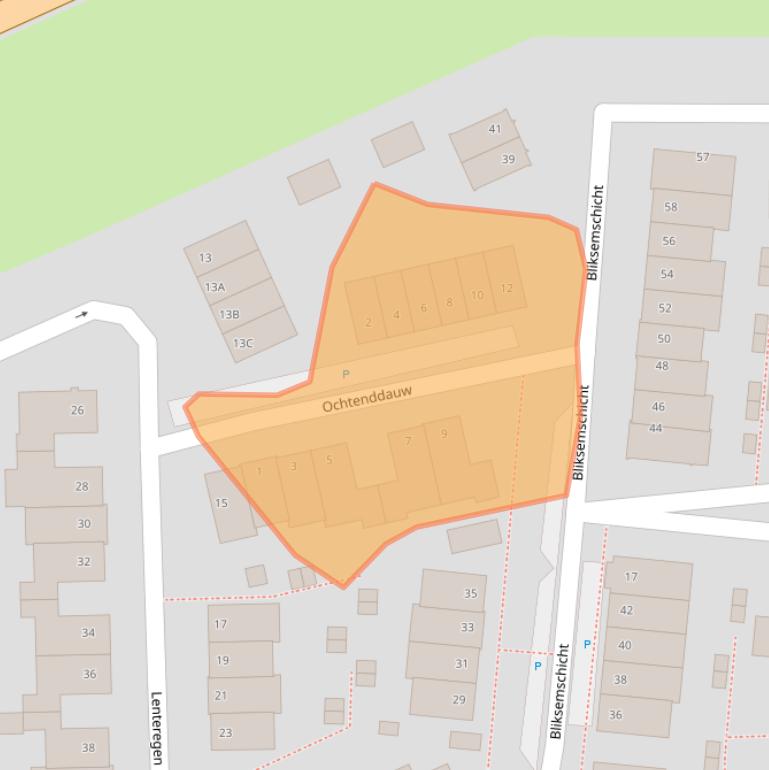 Kaart van postcodegebied 6846DH.