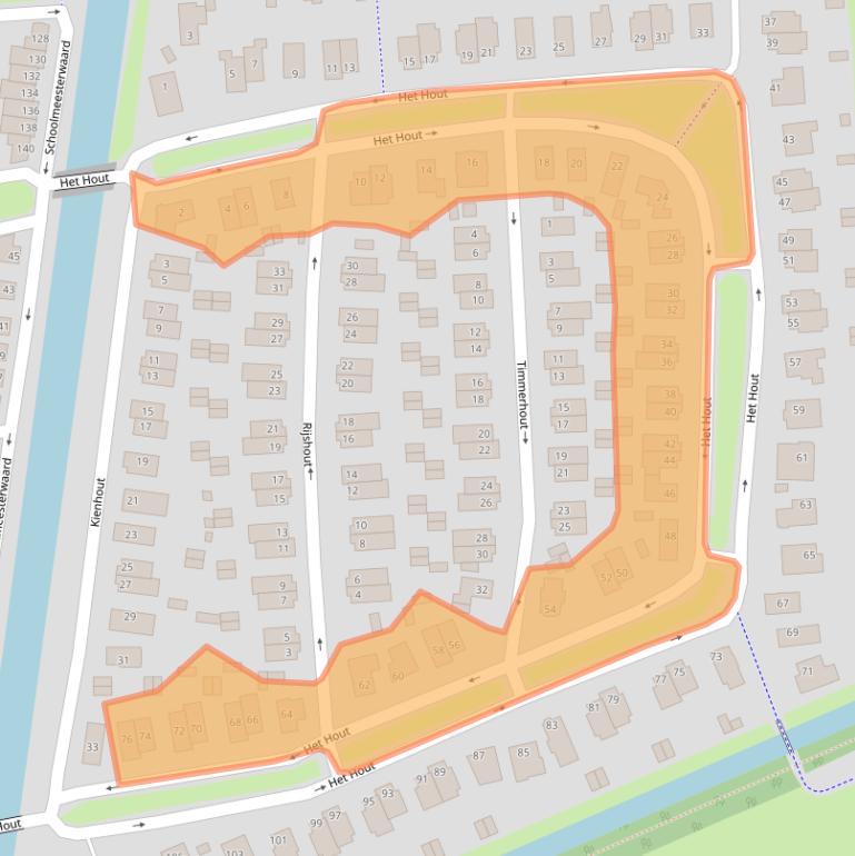 Kaart van postcodegebied 6846EB.