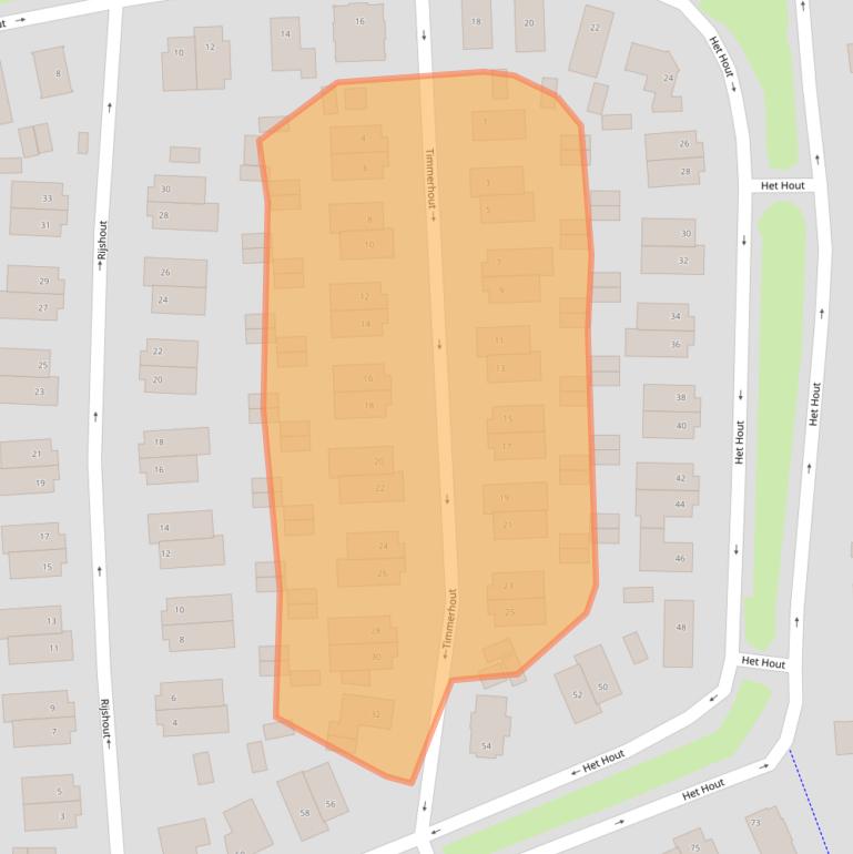 Kaart van postcodegebied 6846EC.