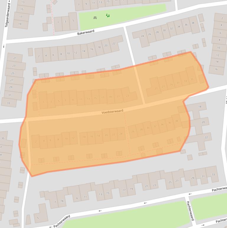Kaart van postcodegebied 6846ER.