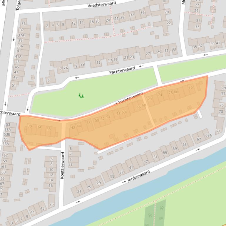 Kaart van postcodegebied 6846ET.